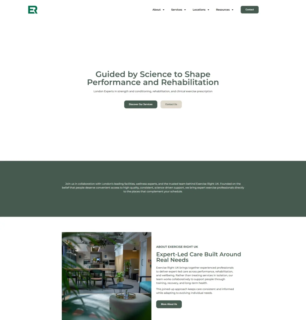 ER Website Home Page