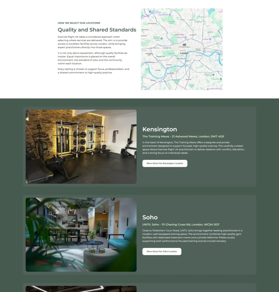 ER Website Locations Page